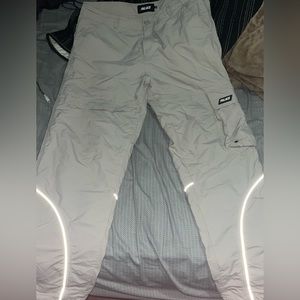 Palace P Carp nylon joggers in grey size 32